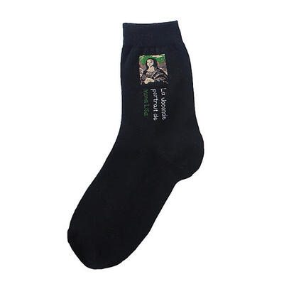 

Unisex Cotton Novelty Art Printed Crew Socks Famous Artist Painting Pattern Funny Socks For Men Women