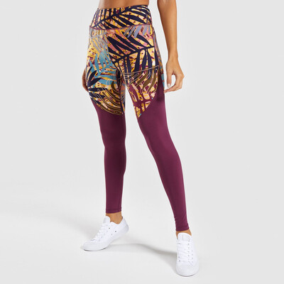 

Tailored Womens Digital Printing Stitching High Waist Sports Casual Yoga Pants