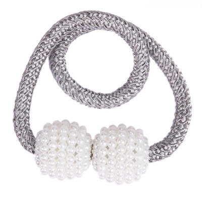 

2pcsset Magnetic Curtains Holdback Imitation Pearl Magnet Curtain Tieback