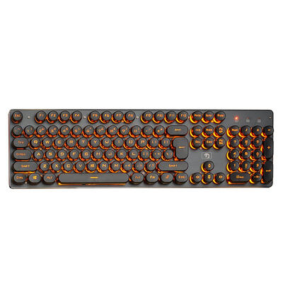 

K100 Steampunk Retro Keycap USB Wired Backlit Gaming Mechanical Keyboard