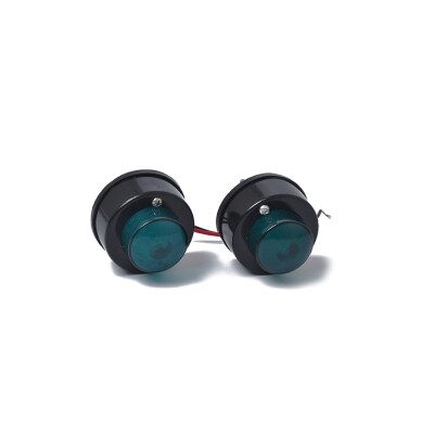 

1Pair Green Color Round 7 LED Front Rear Side Marker Indicators Light Car 12-24V Warning Light