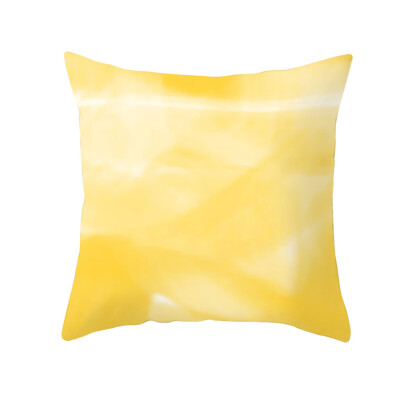 

〖Follure〗Yellow Polyester Pillow Case Sofa Car Waist Throw Cushion Cover Home Decoration