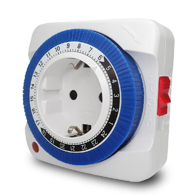 

24 Hour Plug-in Electric Mechanical Outlet Timer Switch Outlet Switch Outlet Mechanical Timing Socket