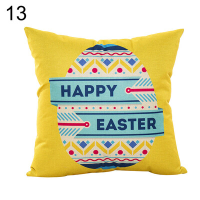 

Easter Rabbit Egg Cute Pillow Case Sofa Waist Throw Cushion Cover Bedroom Decor
