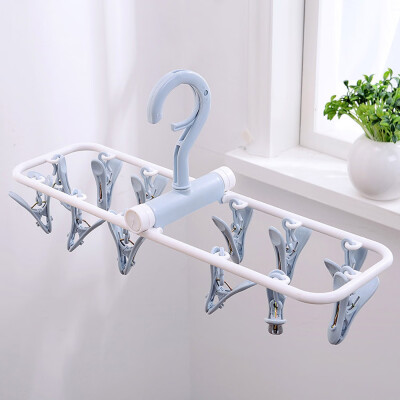 

JPGIF 12 Clip Folding Drying Rack Underwear Socks Clip Multi-functional Clothes Rack