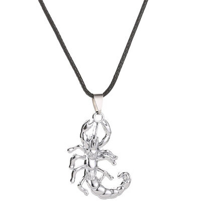 

Fashion Retro Men Necklace Life Tree Lizard Clam Cross Pendant Leather Necklace