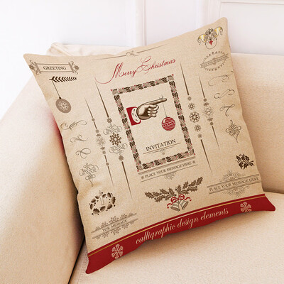 

Tailored Christmas Home Decor Cushion Cover Graffi Style Throw Pillowcase Pillow Covers
