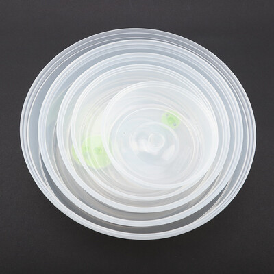 

Greensen 5Pcs Plastic Portable Sealing Cover Food Storage Lid Microwave Oven Refrigerator Dish Lids
