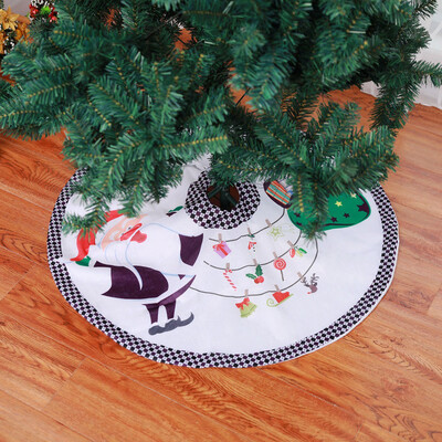 

Siaonvr Long hair Non-woven Christmas Tree Skirt Ornament 35inch Diameter Christmas