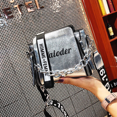 

Laser Women Letter Shoulder Bag INS Popular Female Handbag Holiday PU Messenger Bags For Lady Design Exquisite Crossbody Bucket