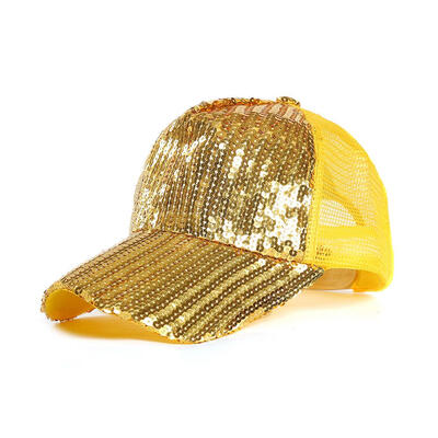 

Summer Baseball Caps Men Women Mesh Breathable Snapback Casual Sequin Hats