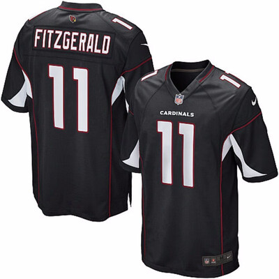 

Nike NFL Mens Arizona Cardinals Larry Fitzgerald Black Vapor Untouchable Color Rush Limited Player Jersey