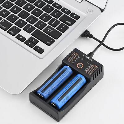 

Liitokala Lii-202 USB Battery Charger for 18650 18490 18350 17670 17500 16340RCR123