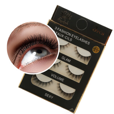 

〖Follure〗1 Box Luxury 3D False Lashes Fluffy Strip Eyelashes Long Natural Party