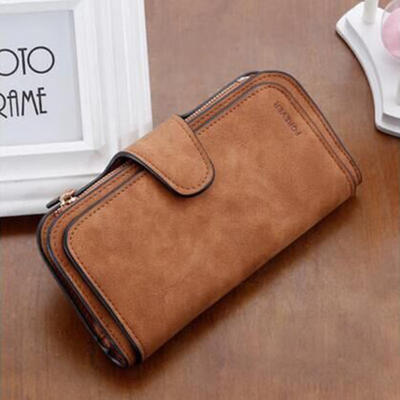 

Fashion Multi-Layer Folding PU Leather Wallet For Lady Long Section Card Holder Pursue