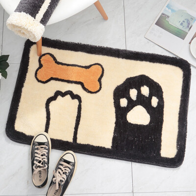 

Gobestart Cartoon Animal Floor Mats Gateway Bathroom Door Water Absorbent Anti-slip Mat