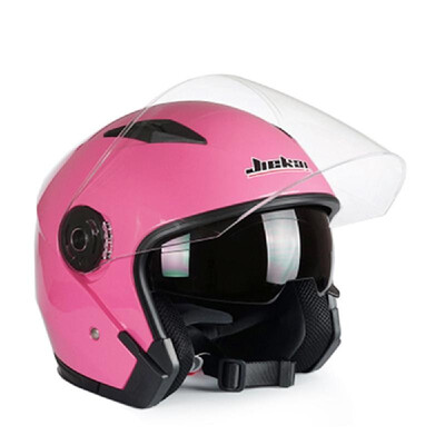 

JIEKAI Motorcycle Helmet Open Face Racing Riding Vintage Helmet with Dual Lens for Men Women