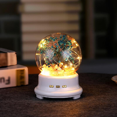 

Dreamlike Music Lamp LED Night Light USB Charging Spherical Sound Acoustics Tabletop Decorative Voice Speaker