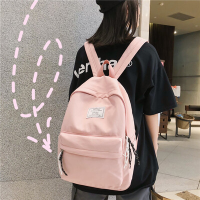 

Insfeng schoolbag female Korean version of senior high school students shoulder bag ancient feeling simple campus backpack shoulde