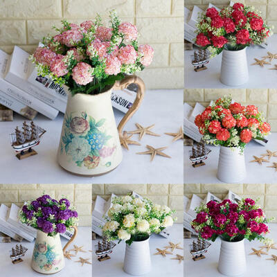 

1 Bouquet Artificial Fake Chrysanthemum Flower Plant Home Office Party Decor