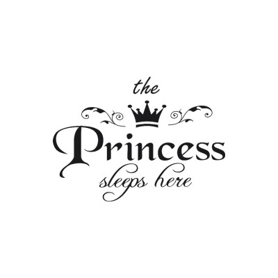 

〖Follure〗The Princess Decal Living Room Bedroom Vinyl Carving Wall Decal Sticker