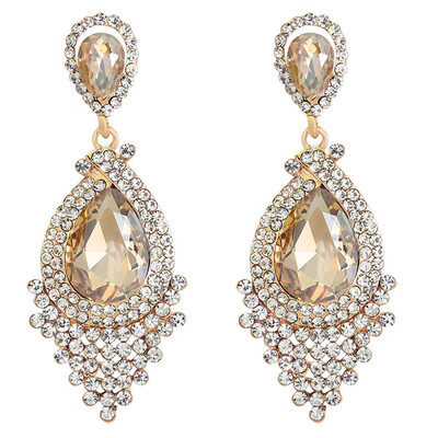 

Big Water Drop Earrings Brand Jewelry Women Crystal Rhinestone