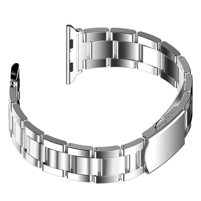 

〖Follure〗Stainless Steel Watch Band Strap Metal Clasp For Apple Watch Series 12 38mm BK