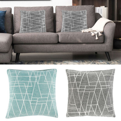 

45x45cm Geometric Cushion Cover Cotton Linen Durable Cheap Chenille Cushion Covers Pillows Cases for Sofa Home Pillow Cover