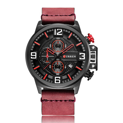 

CURREN Fashion Sport Men Watches Quartz 3ATM Water-resistant Man Wristwatch Relogio Musculino Chronograph