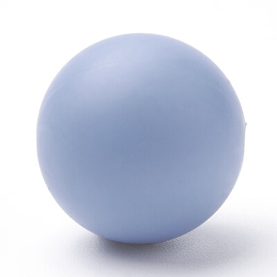 

Food Grade Environmental Silicone Beads Chewing Beads For Teethers DIY Nursing Necklaces Making Round LightSteelBlue 12mm Ho