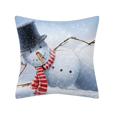 

〖Follure〗Christmas Pillow Case Glitter Polyester Sofa Throw Cushion Cover Home Decor
