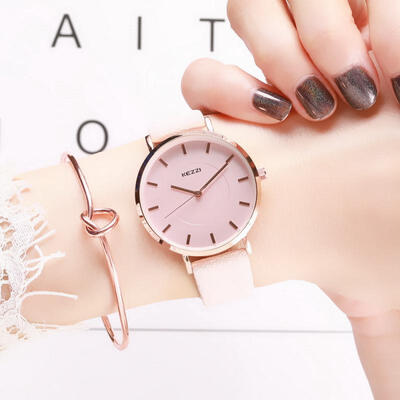 

Casual Analog Watch Simple Fashion Wrist Watches With Leather Strap