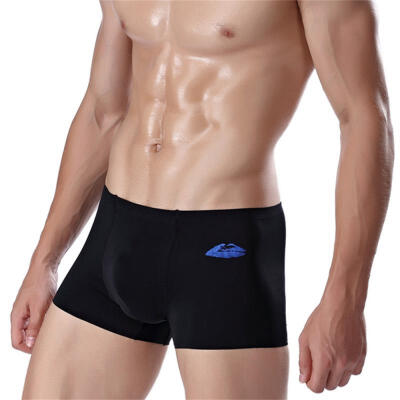 

Mens Ice-silk Seamless Underwear Boxer Brief One-piece Sexy Boxer