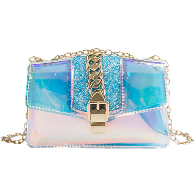 

Tailored Fashion Women Wild Chain Jelly Package Crossbody Messenger Shoulder Bag