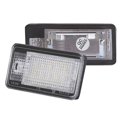 

Left Side LED Car License Plate Lamp for Audi Q7 A3 S3 S4 B6 A6 C6 A8 S8 Car Styling Automobile LED Number Plate Light