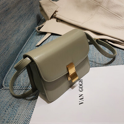 

Texture bag female 2019 new Korean fashion casual wild retro temperament shoulder slung tofu small square bag