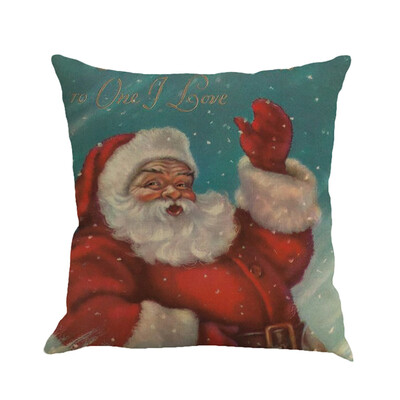 

〖Follure〗Christmas Printing Dyeing Sofa Bed Home Decor Pillow Cover Cushion Cover