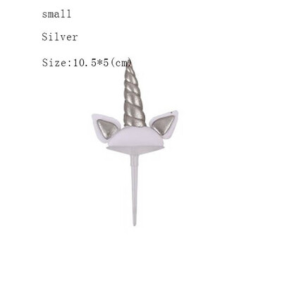 

Handmade Gold Unicorn Birthday Cake Topper Unicorn Horn Ears&Eyelash Set Unicorn Party Decoration for wedding birthday party