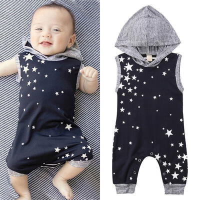 

Newborn Baby Boy Girl Clothes Hooded Playsuit Romper Jumpsuit Bodysuit Outfit