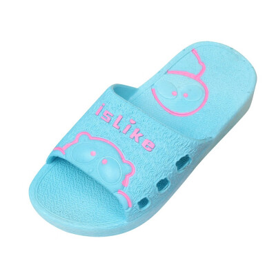 

Children Infant Kids Girls Boys Letter Home Bear Cartoon Bathing Slipper Shoes