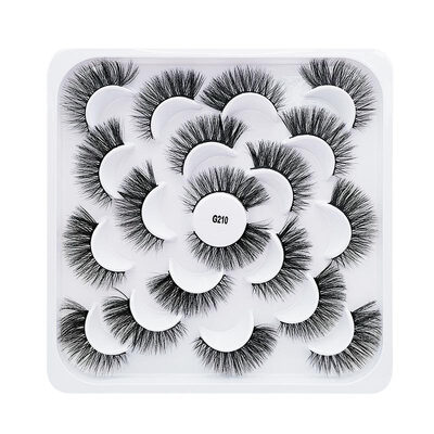 

10 pairsSet Mink Eyelashes 3D False lashes Thick Crisscross Makeup Eyelash Extension Natural Volume Soft Fake Eye Lashes