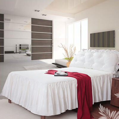 

Luxury Plain Dyed Fitted Valance Sheet Poly-Cotton Bed Sheet Single Double & King Sizes