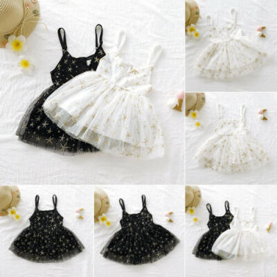 

UK Toddler Baby Girl Lace Dress Party Princess Dresses Pageant Sundress Summer
