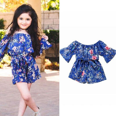

Fashion Newborn Baby Girl Flower Romper Bodysuit Jumpsuit Casual Outfit Clothes