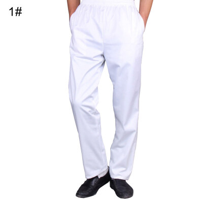 

Men Stripe Plaid Chili Printed Hotel Restaurant Kitchen Chef Work Long Pants