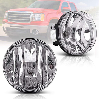 

Fog Lights For GMC Sierra 1500 2007-2013 Sierra 2500 3500 2007-2014 OE Style Clear lens w 5202 135V 24W Bulbs