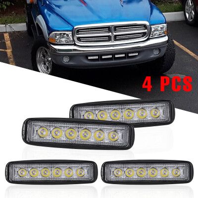 

4x 6INCH 60W LED WORK LIGHT BAR FLOOD OFFROAD ATV FOG TRUCK LAMP 4WD 12V 6