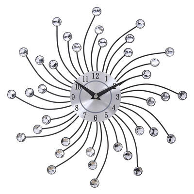 

European Fashion Crystal Bead Pendant Rhinestone Jewelry Wall Hanging Clock