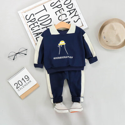 

Unisex Baby 2Pcs Outfits Clothes Set Toddler Kids Newborn Cartoon Print Long Sleeve Sweatshirt TopsPants