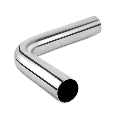 

3" Inlet - Outlet Exhaust Pipe 24" Length Bend Connection Tube Stainless Steel
